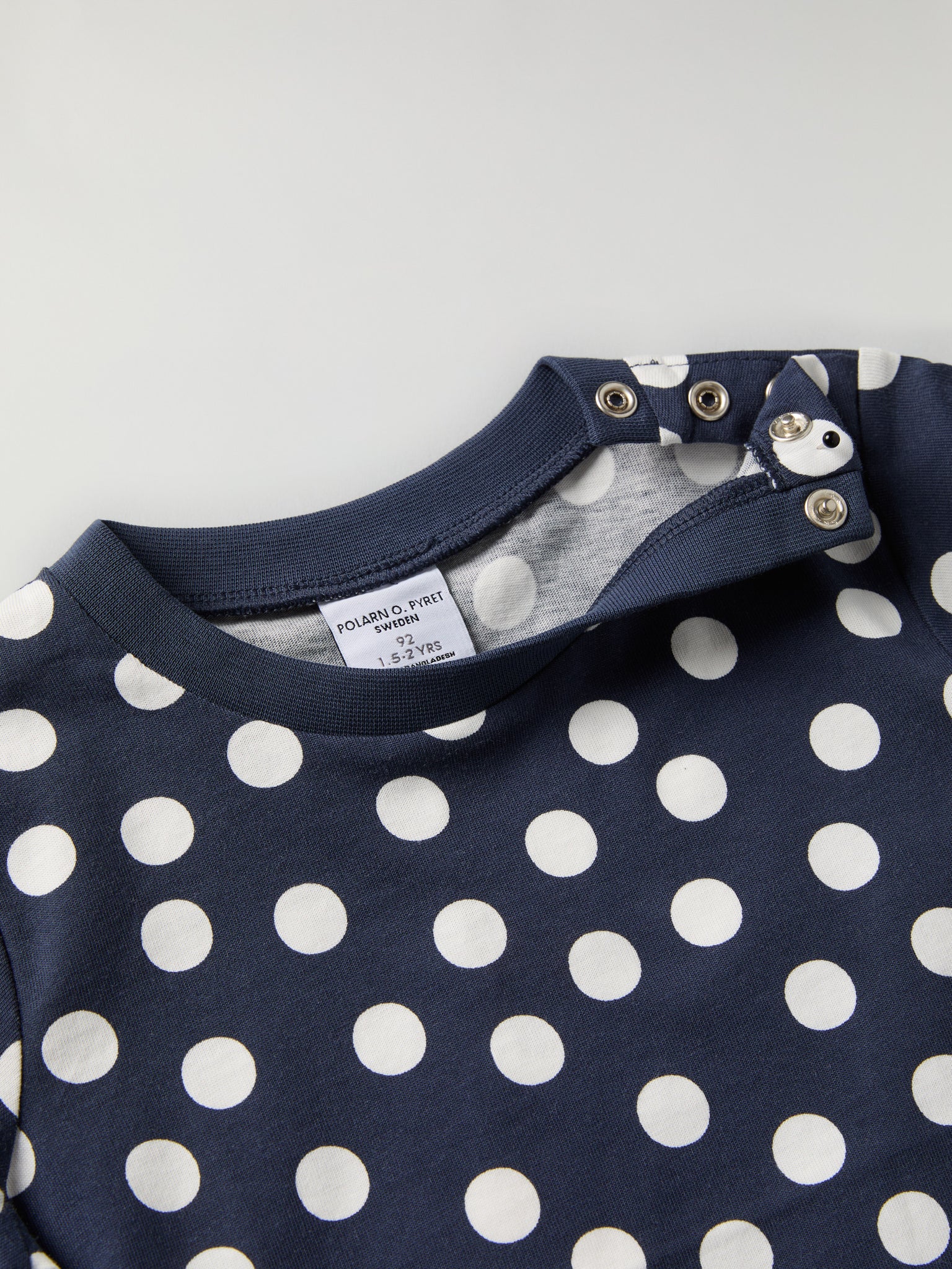 Polka Dot Print Kids T-Shirt from Polarn O. Pyret kidswear. Ethically produced kids clothing.