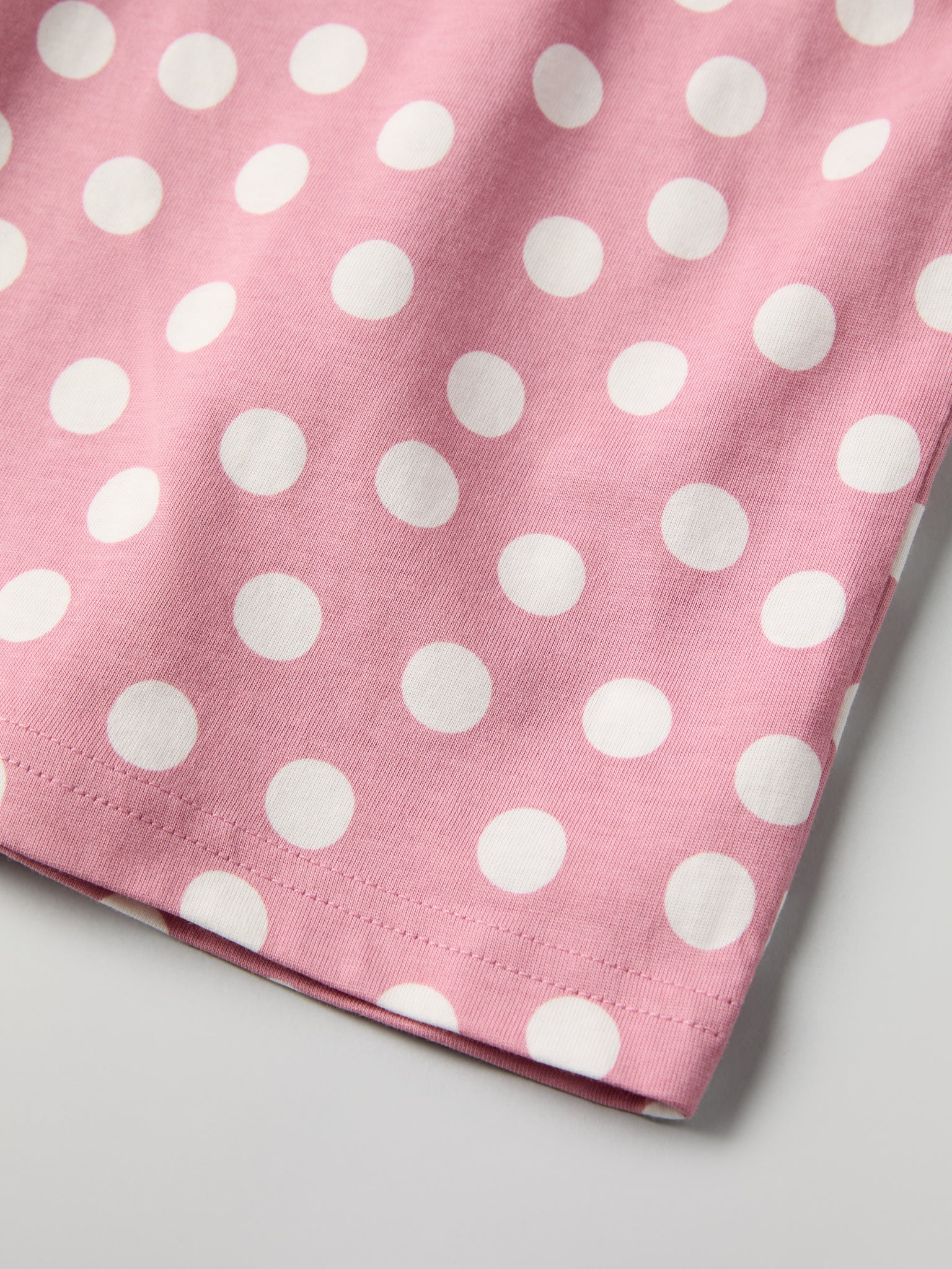 Polka Dot Print Kids T-Shirt from Polarn O. Pyret kidswear. Nordic kids clothes made from sustainable sources.