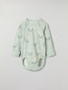 Lily Print Wraparound Babygrow from the Polarn O. Pyret baby collection. Nordic kids clothes made from sustainable sources.