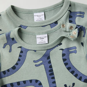 Dog Print Kids Top from Polarn O. Pyret kidswear. Clothes made using sustainably sourced materials.