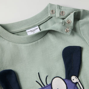 Dog Print Kids Top from Polarn O. Pyret kidswear. Ethically produced kids clothing.