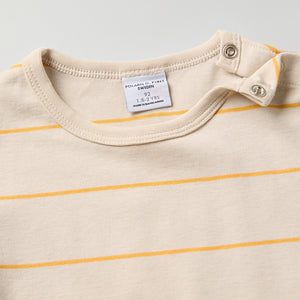 Block Stripe Kids Top from Polarn O. Pyret kidswear. Clothes made using sustainably sourced materials.