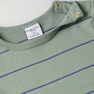 Block Stripe Kids Top from Polarn O. Pyret kidswear. Ethically produced kids clothing.