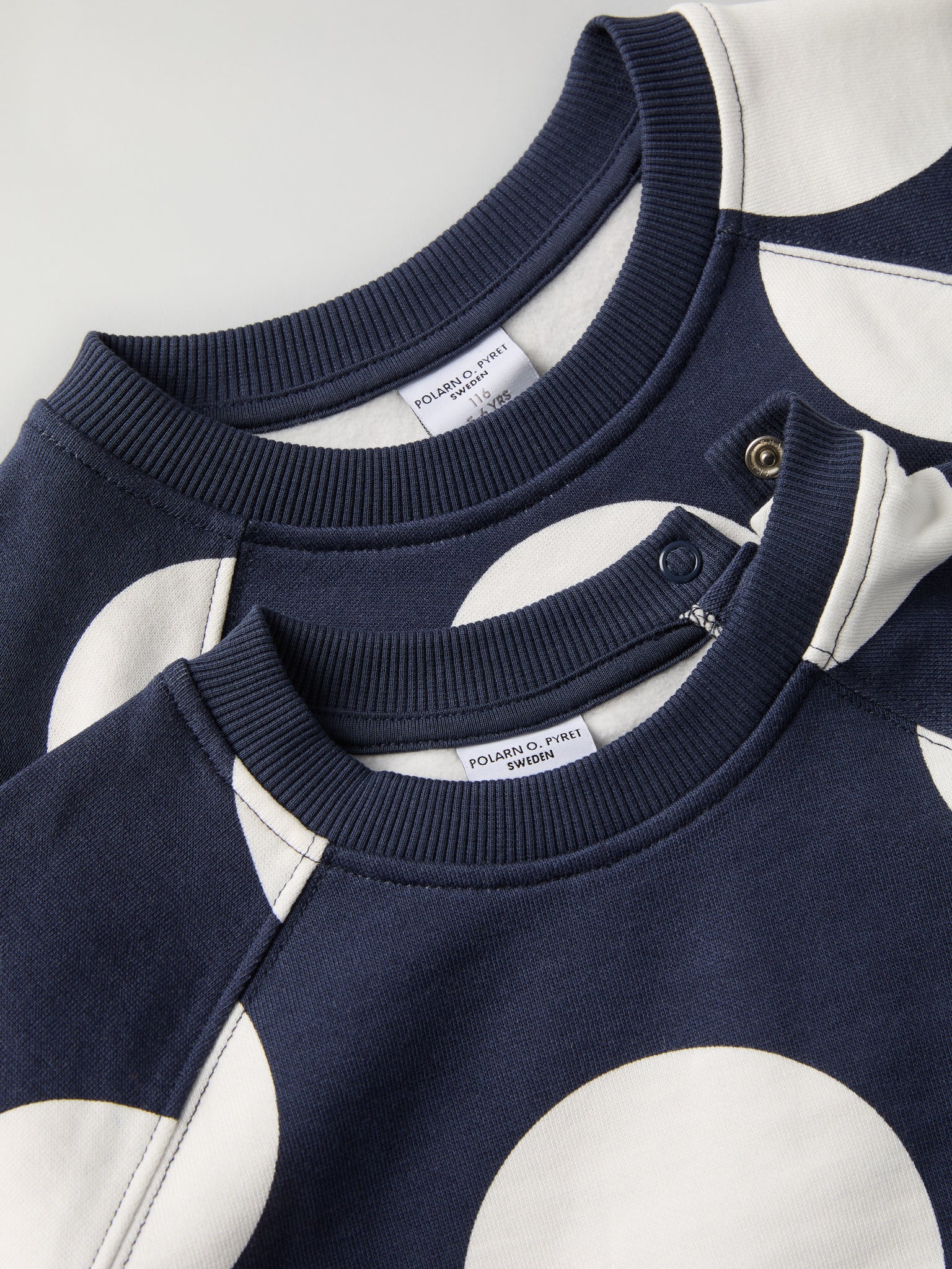 Polka Dot Kids Sweatshirt from Polarn O. Pyret kidswear. Clothes made using sustainably sourced materials.