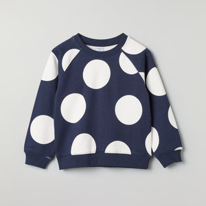 Polka Dot Kids Sweatshirt from Polarn O. Pyret kidswear. Clothes made using sustainably sourced materials.