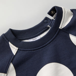 Polka Dot Kids Sweatshirt from Polarn O. Pyret kidswear. Clothes made using sustainably sourced materials.