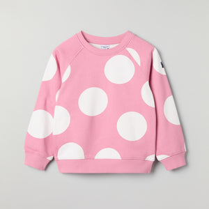 Polka Dot Kids Sweatshirt from Polarn O. Pyret kidswear. Ethically produced kids clothing.