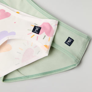 2 Pack Girls Briefs from Polarn O. Pyret kidswear. Ethically produced kids clothing.