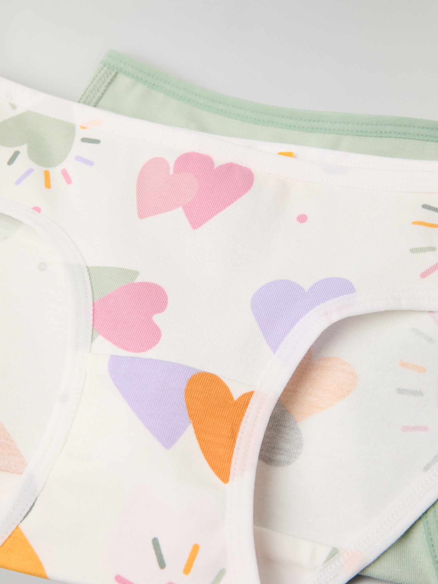 2 Pack Girls Briefs from Polarn O. Pyret kidswear. Ethically produced kids clothing.