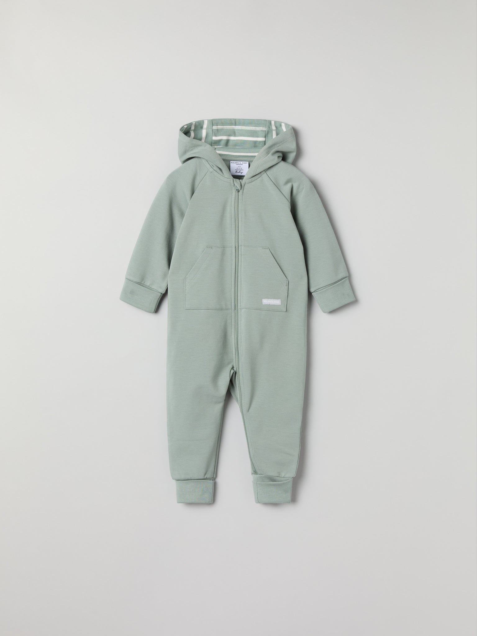 Soft Sweatshirt Baby All-in-one from the Polarn O. Pyret baby collection. Ethically produced kids clothing.