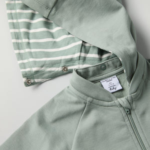 Soft Sweatshirt Baby All-in-one from the Polarn O. Pyret baby collection. Ethically produced kids clothing.