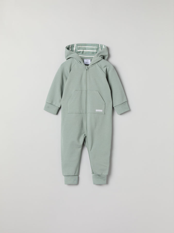 Soft Sweatshirt Baby All-in-one from the Polarn O. Pyret baby collection. Ethically produced kids clothing.