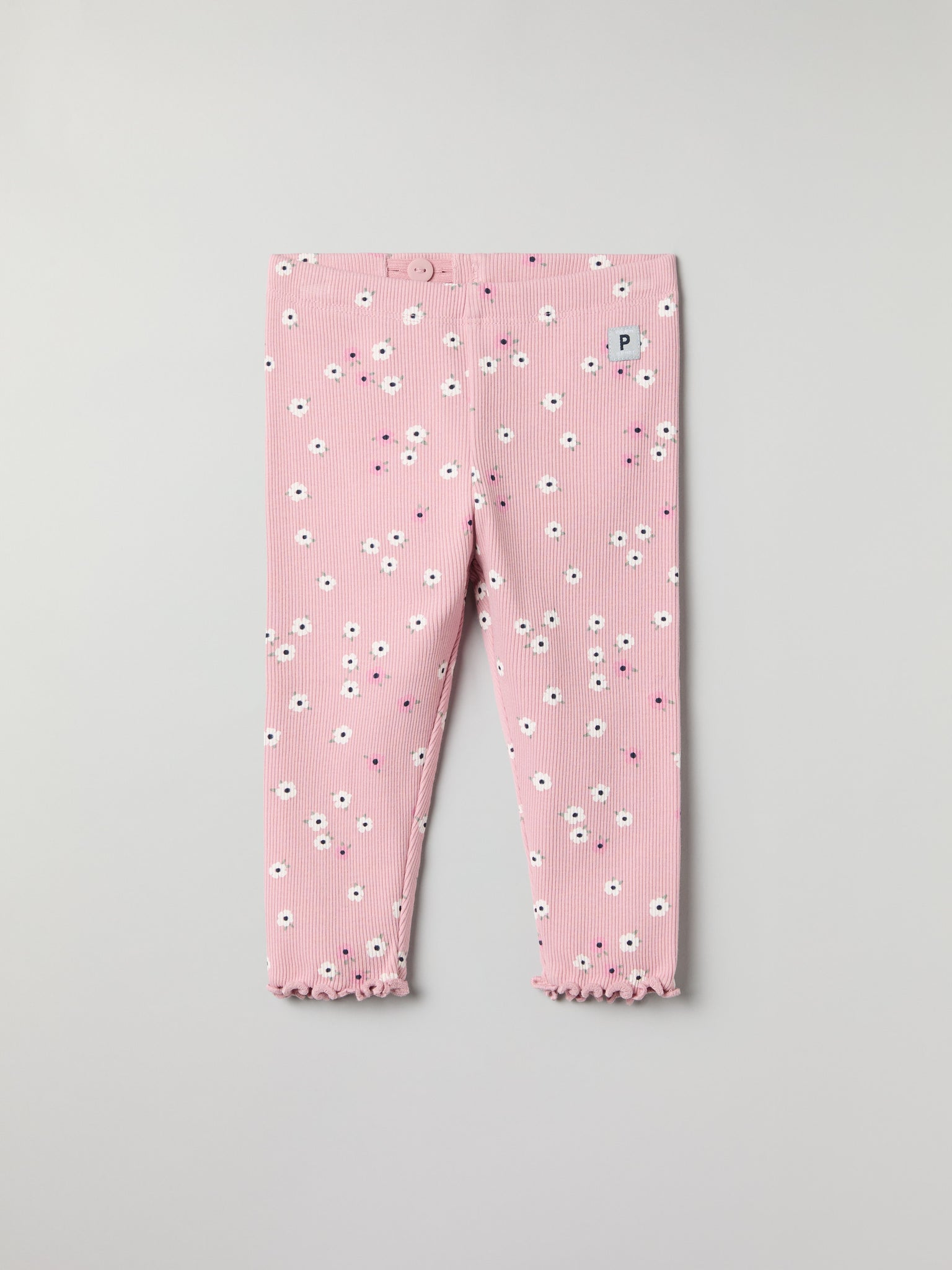 Floral Print Baby Leggings from the Polarn O. Pyret baby collection. Nordic kids clothes made from sustainable sources.