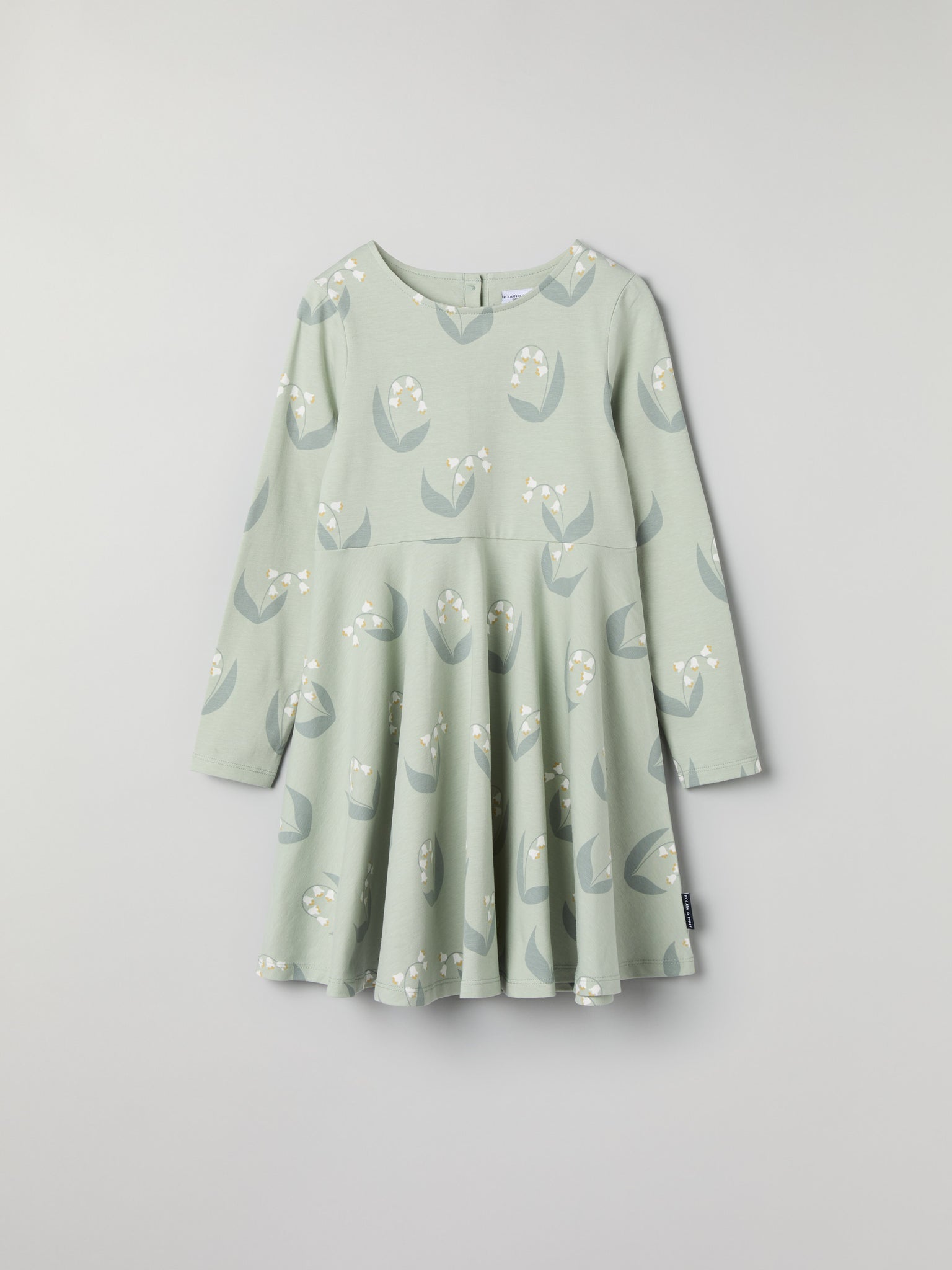 Lily Print Kids Dress from Polarn O. Pyret kidswear. Nordic kids clothes made from sustainable sources.