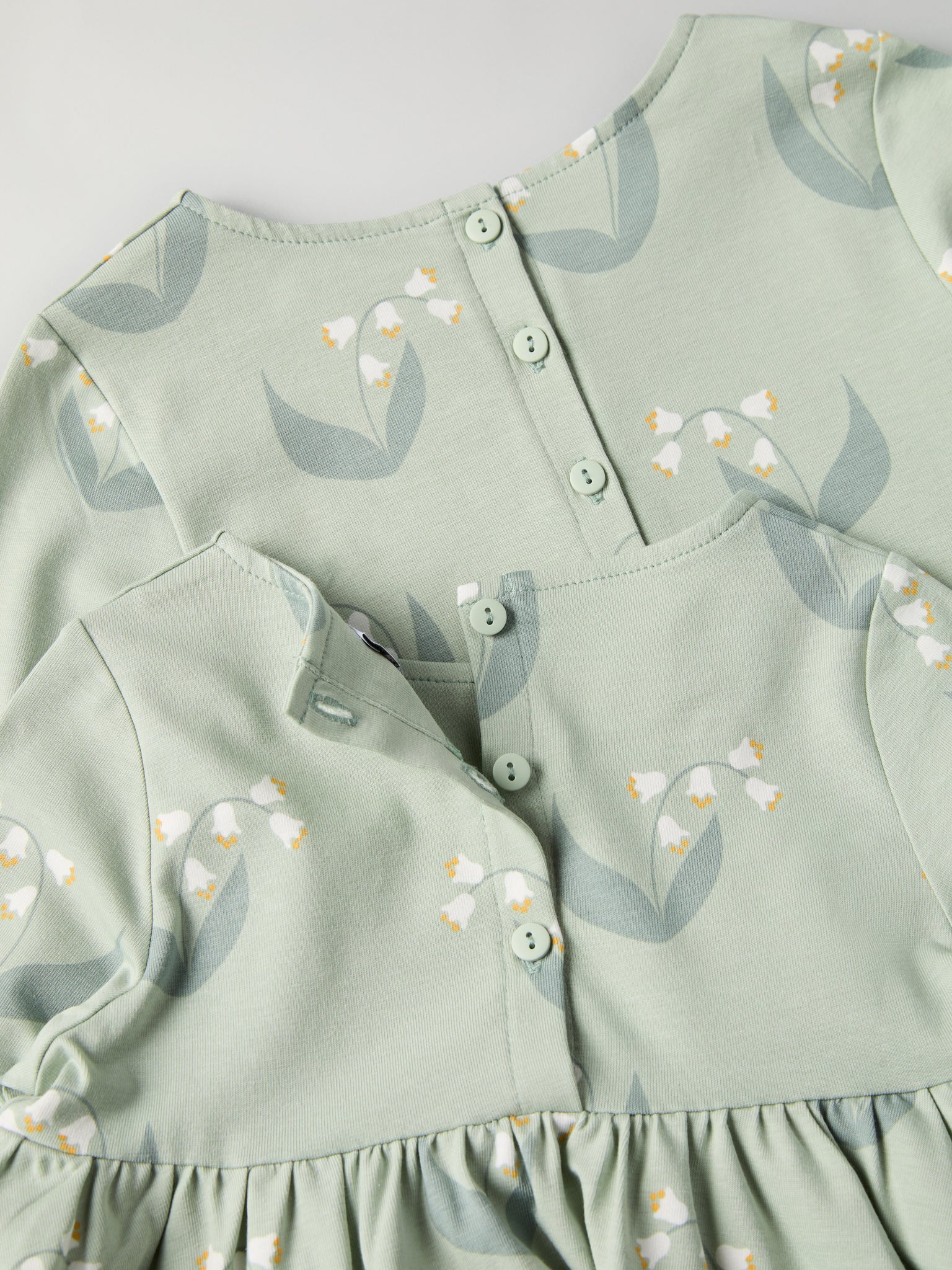 Lily Print Kids Dress from Polarn O. Pyret kidswear. Nordic kids clothes made from sustainable sources.