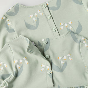 Lily Print Kids Dress from Polarn O. Pyret kidswear. Nordic kids clothes made from sustainable sources.