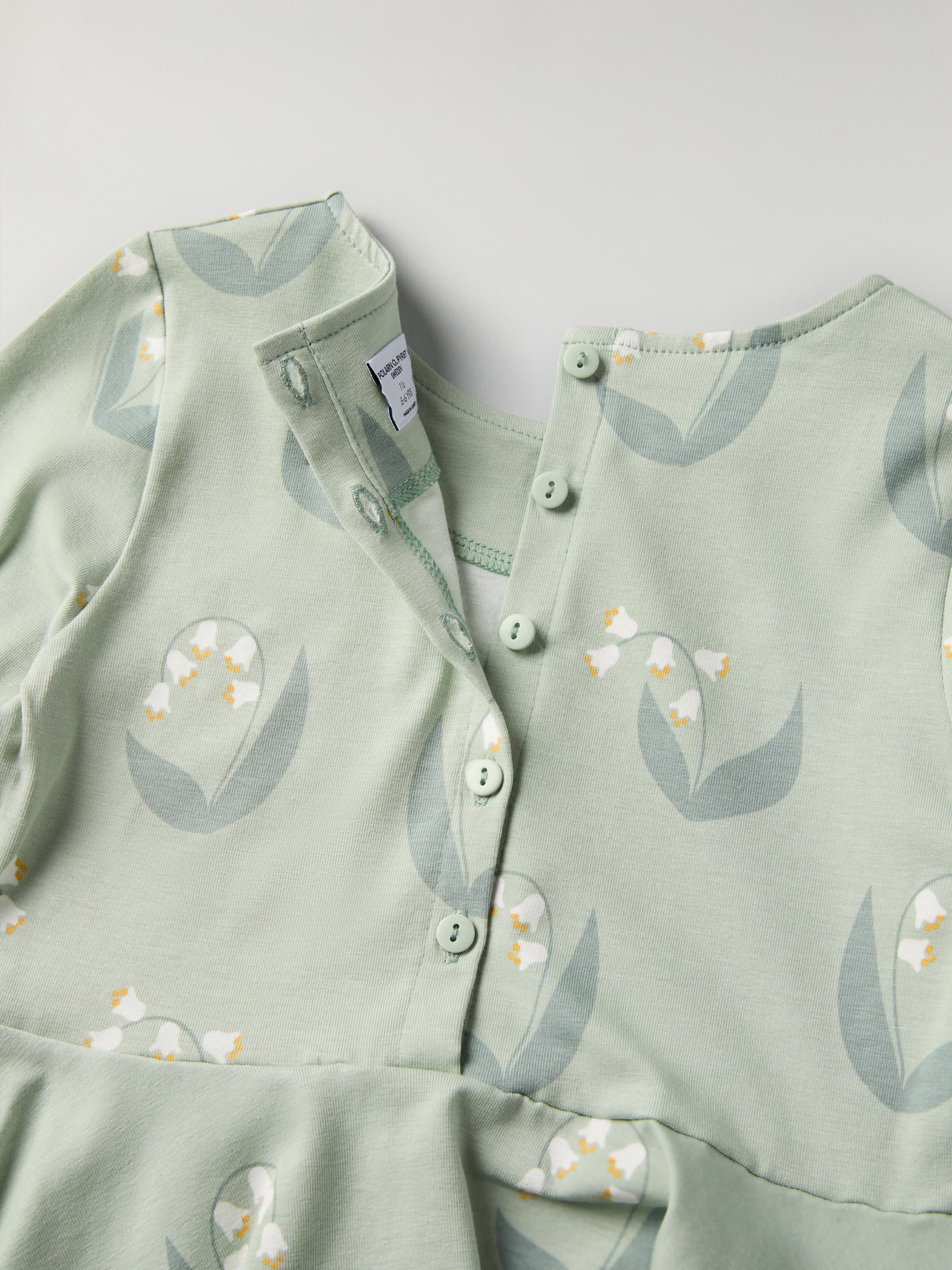 Lily Print Kids Dress from Polarn O. Pyret kidswear. Nordic kids clothes made from sustainable sources.