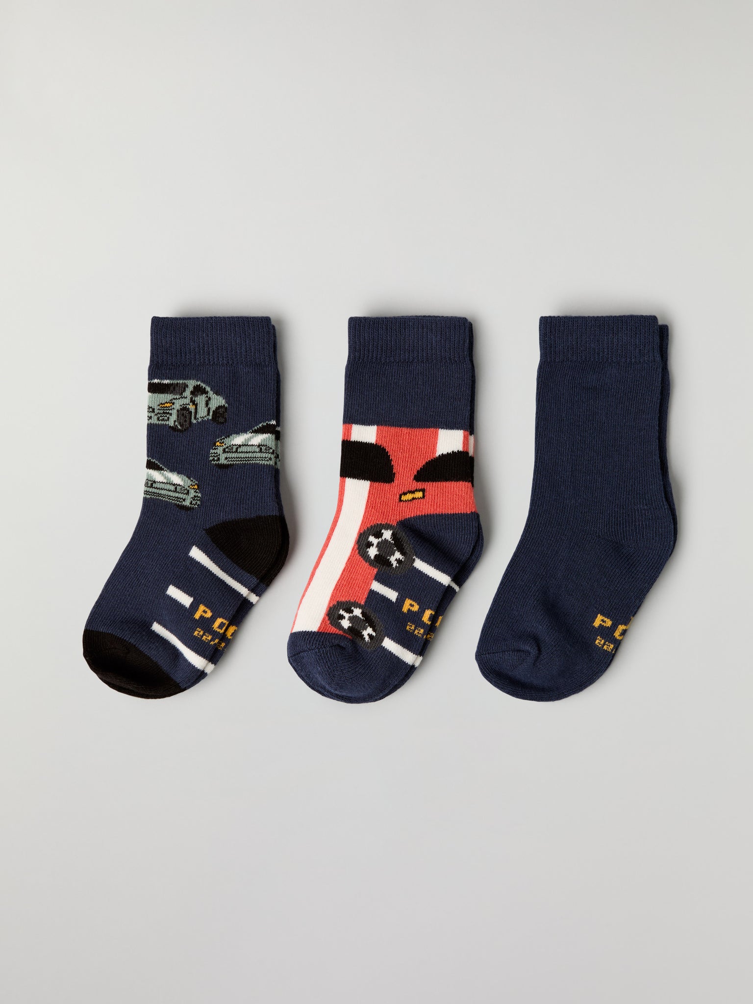 Three Pack Kids Socks from Polarn O. Pyret kidswear. Ethically produced kids clothing.