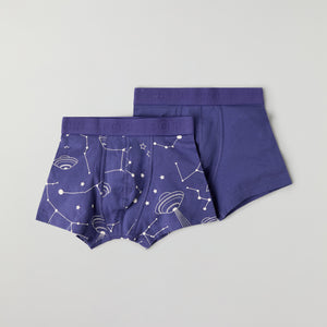 2 Pack Boys Boxers from Polarn O. Pyret kidswear. Ethically produced kids clothing.