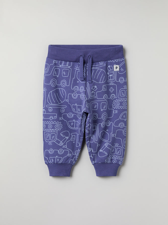 Transport Print Baby Joggers from the Polarn O. Pyret baby collection. Ethically produced kids clothing.