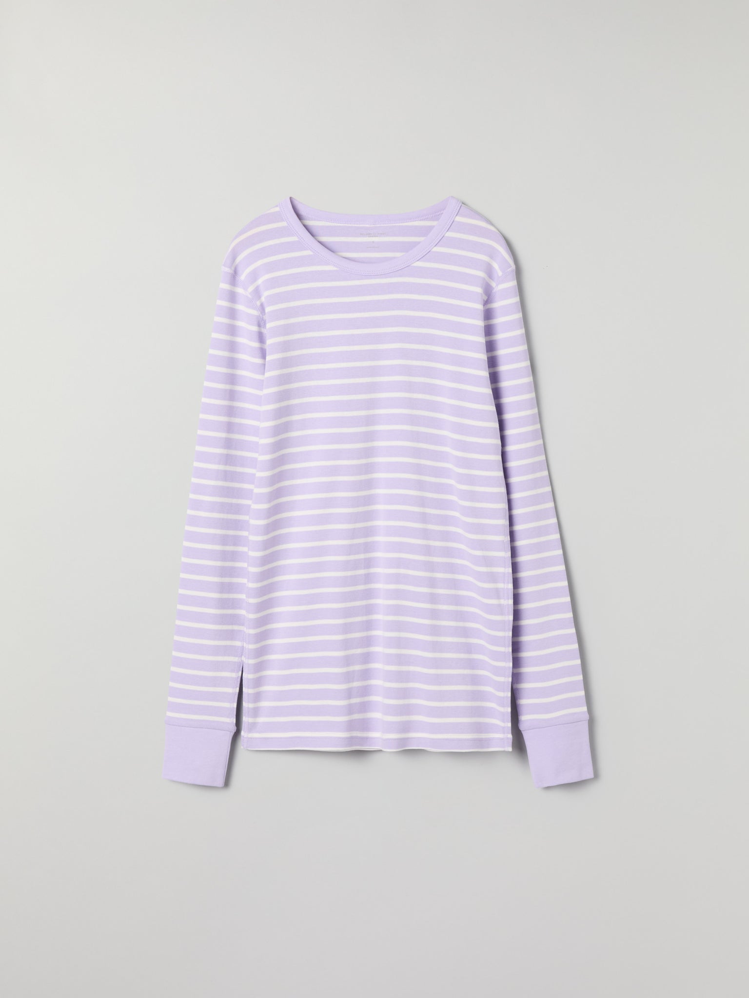 Purple Striped Adult Pyjamas from Polarn O. Pyret kidswear. Nordic kids clothes made from sustainable sources.