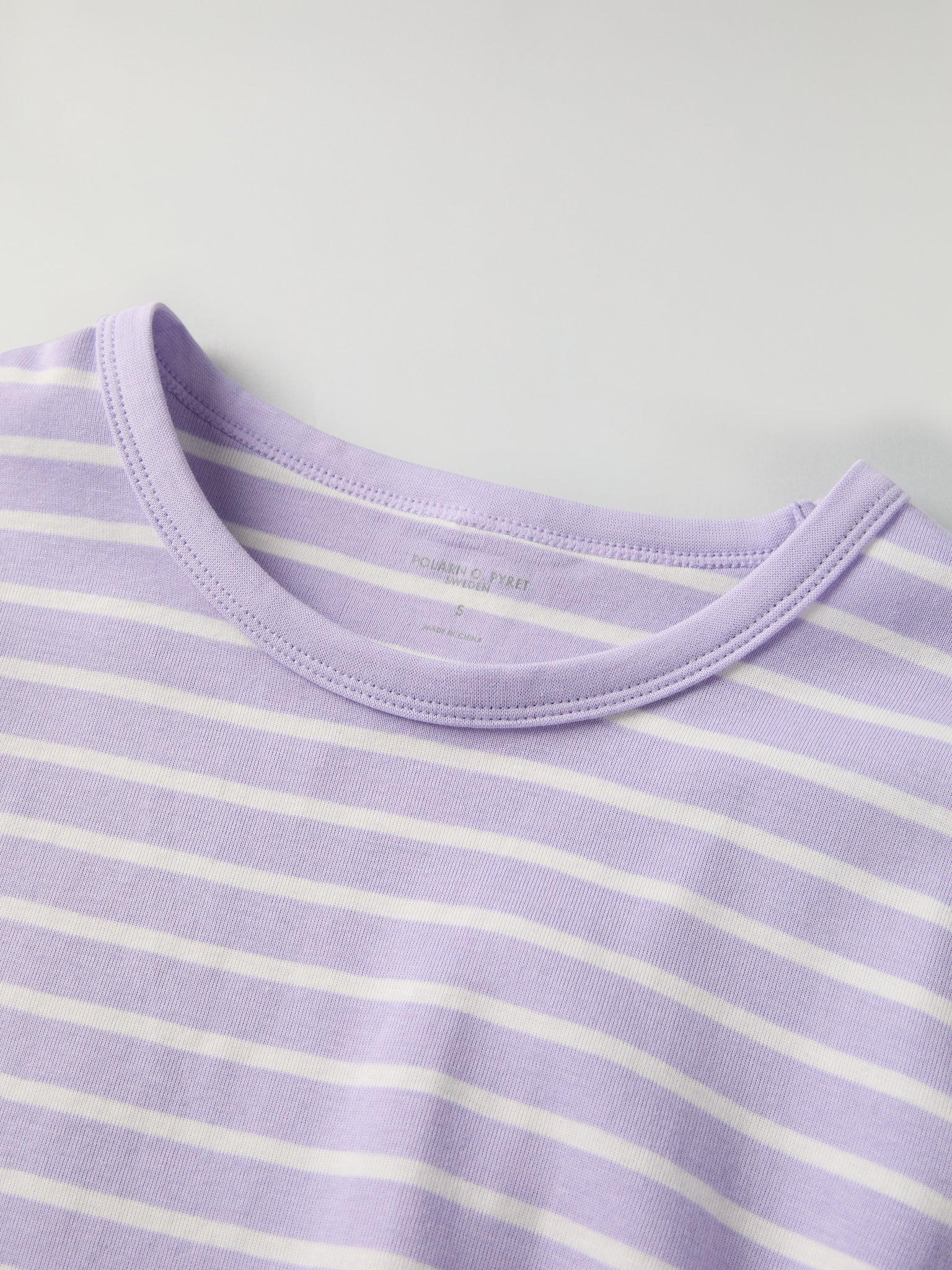 Purple Striped Adult Pyjamas from Polarn O. Pyret kidswear. Nordic kids clothes made from sustainable sources.