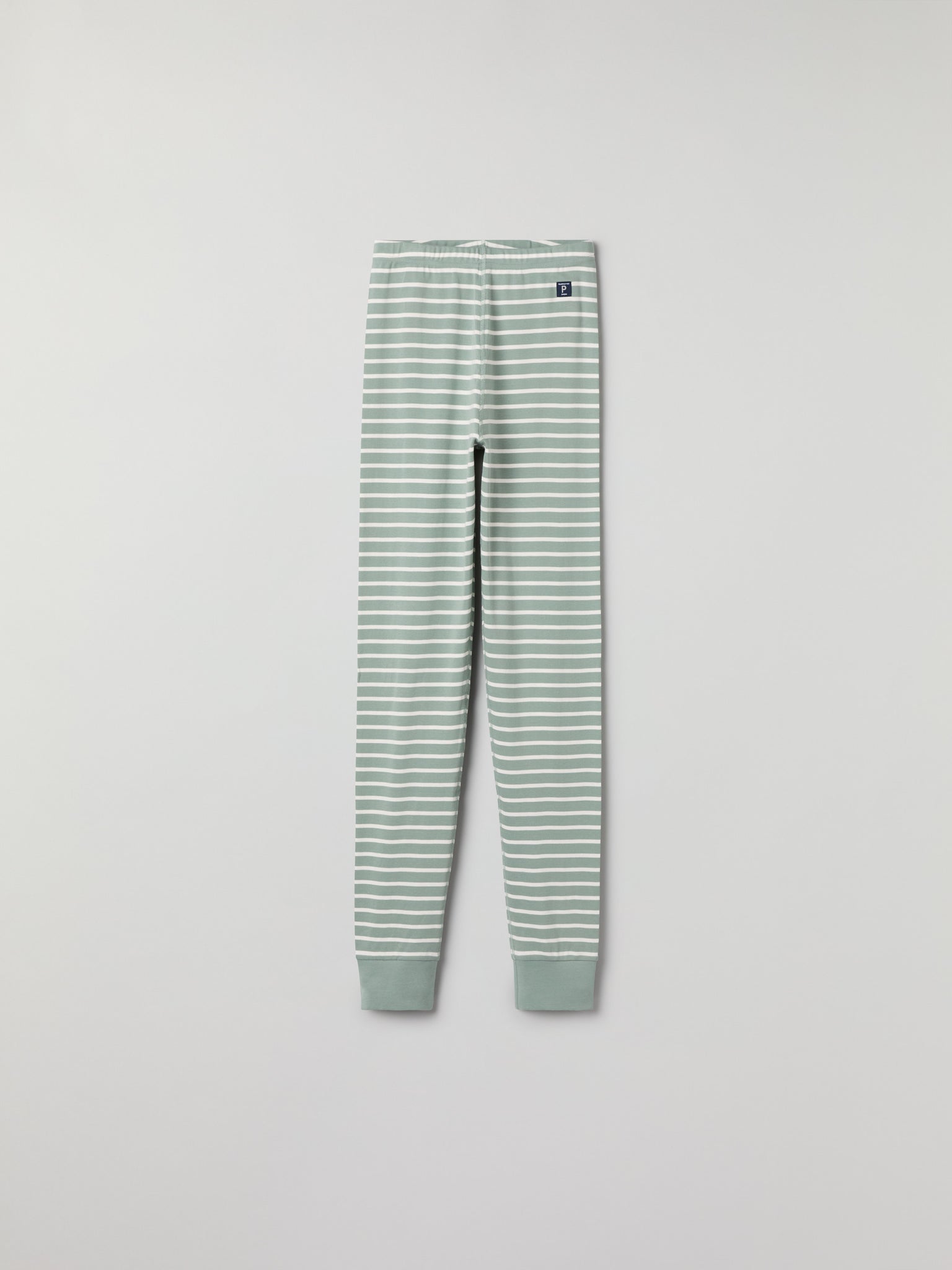 Green Striped Adult Pyjamas from Polarn O. Pyret kidswear. Clothes made using sustainably sourced materials.