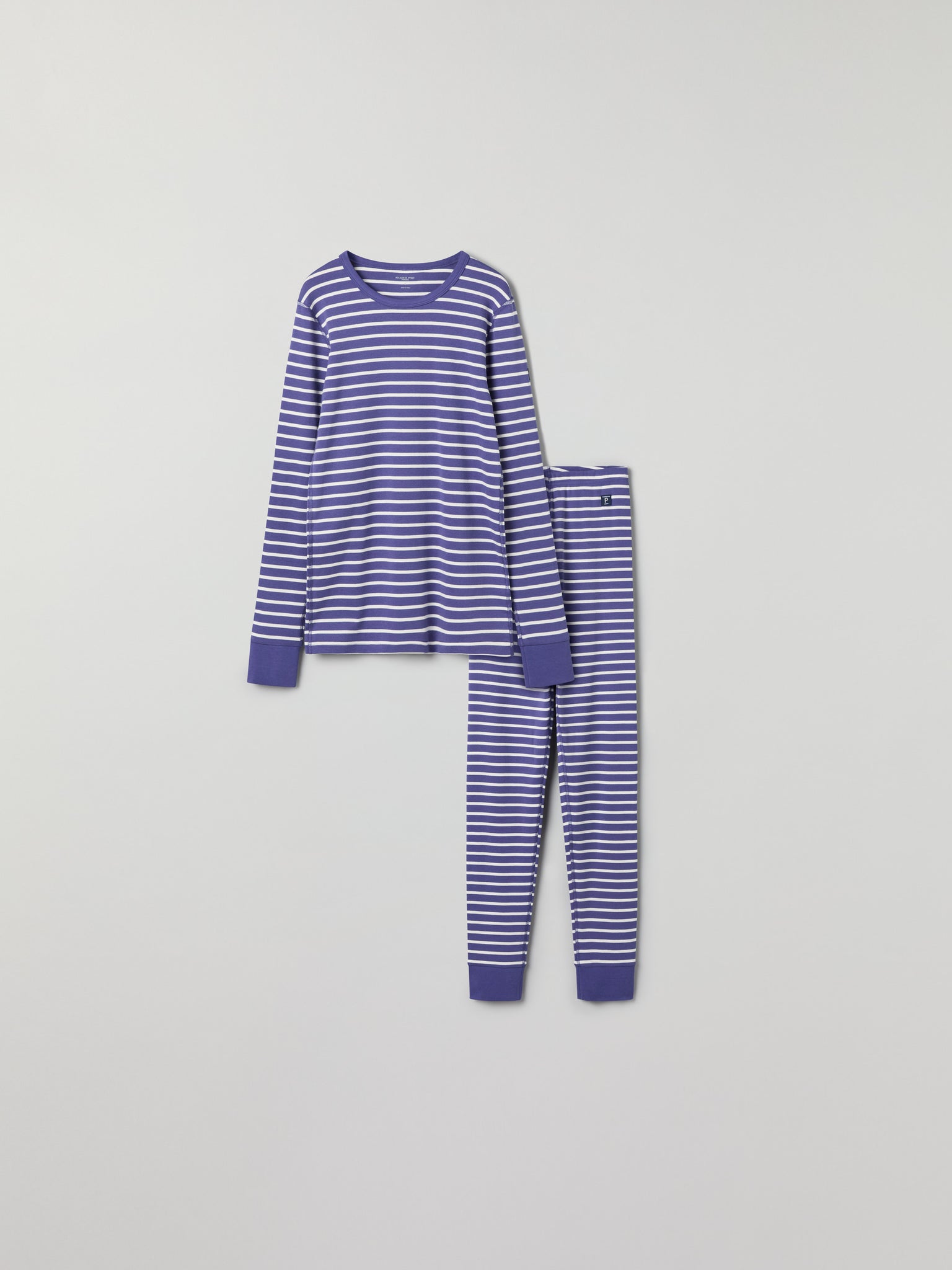 Blue Striped Adult Pyjamas from Polarn O. Pyret kidswear. Ethically produced kids clothing.