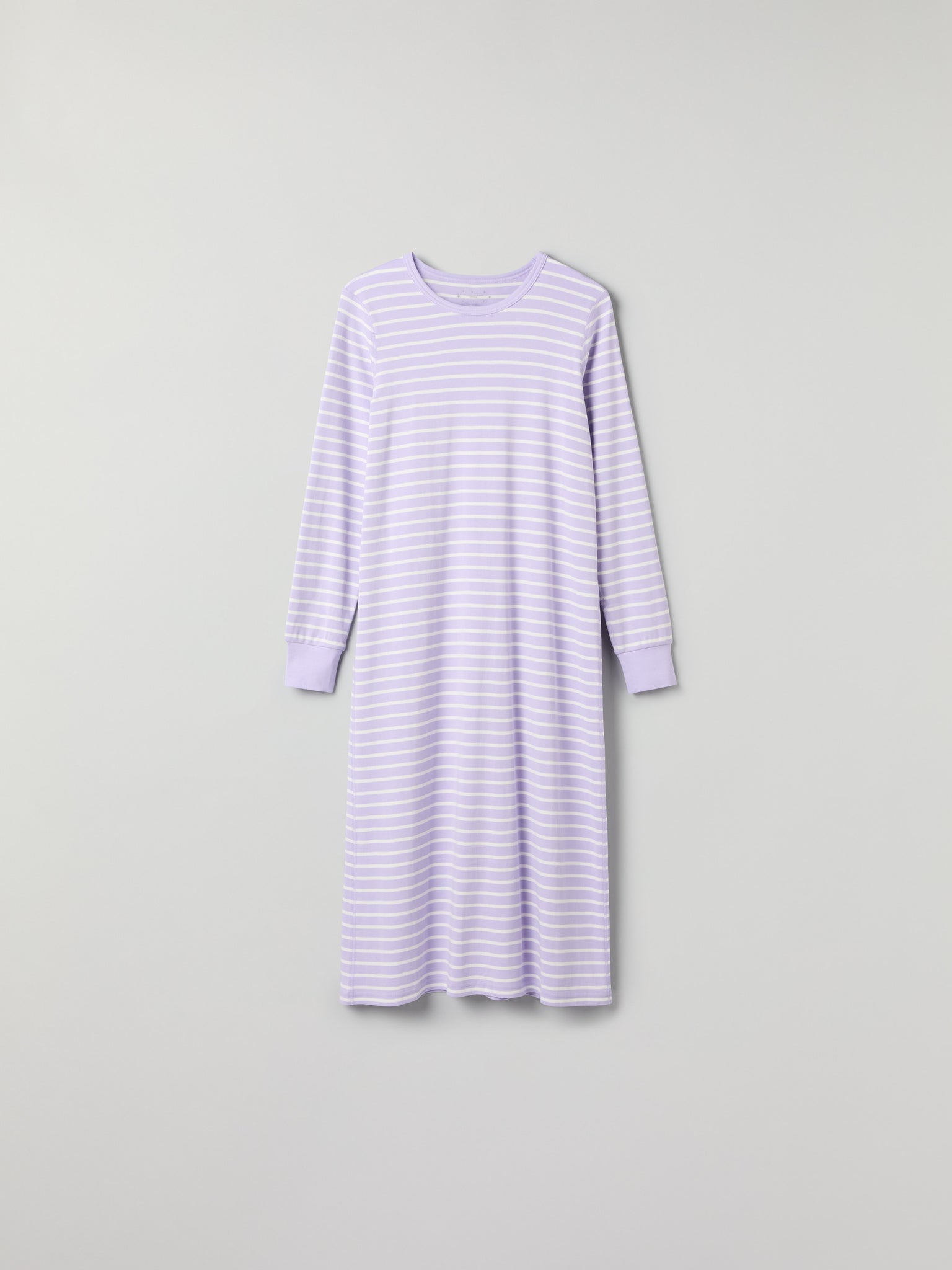 Purple Striped Adult Nightdress from Polarn O. Pyret kidswear. Clothes made using sustainably sourced materials.