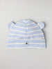 Striped Organic Cotton Baby Hat from the Polarn O. Pyret baby collection. Clothes made using sustainably sourced materials.