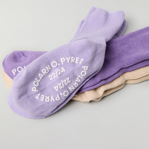 Three Pack Antislip Kids Socks from Polarn O. Pyret kidswear. Nordic kids clothes made from sustainable sources.