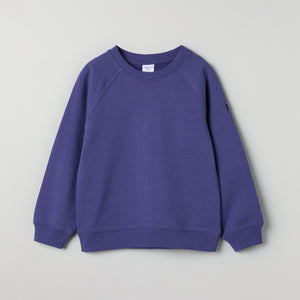 Blue Kids Sweatshirt from Polarn O. Pyret kidswear. Ethically produced kids clothing.