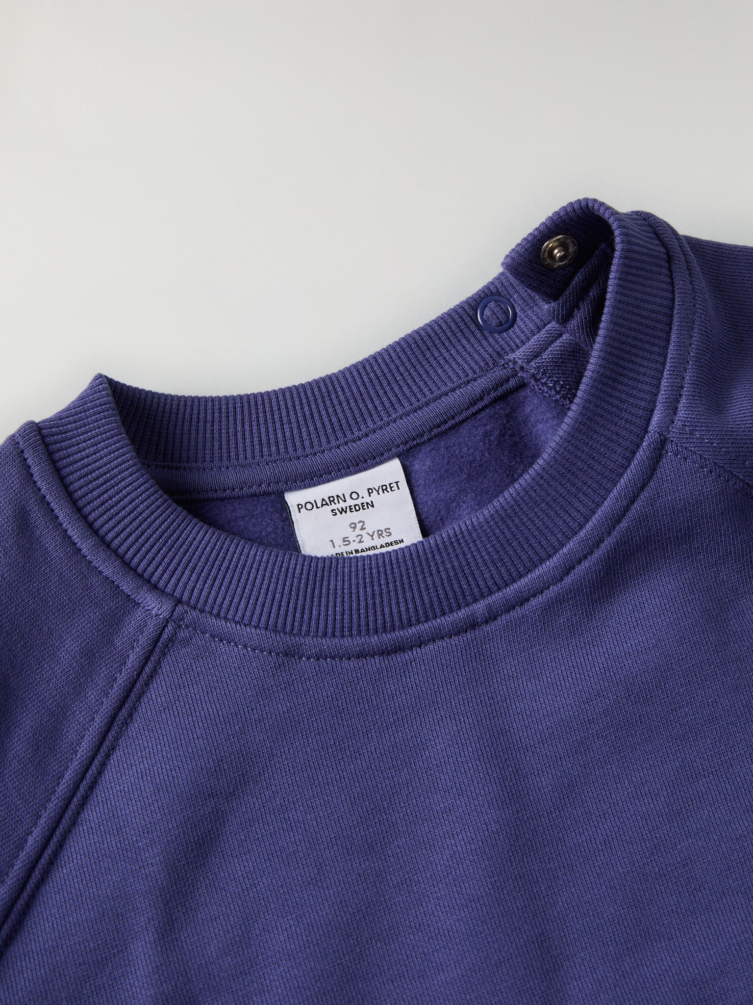 Blue Kids Sweatshirt from Polarn O. Pyret kidswear. Ethically produced kids clothing.