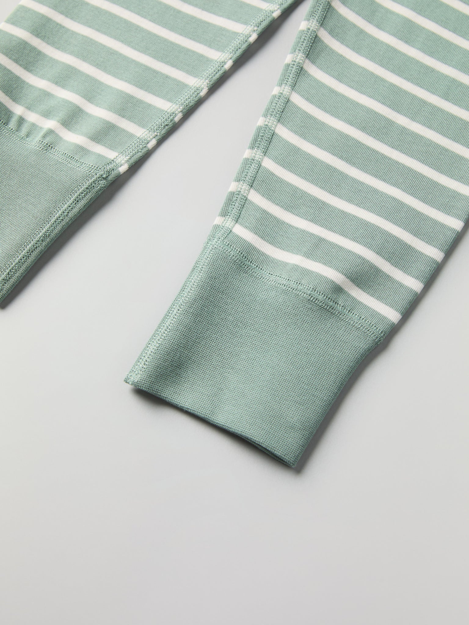 Green Striped Kids Leggings from Polarn O. Pyret kidswear. Clothes made using sustainably sourced materials.