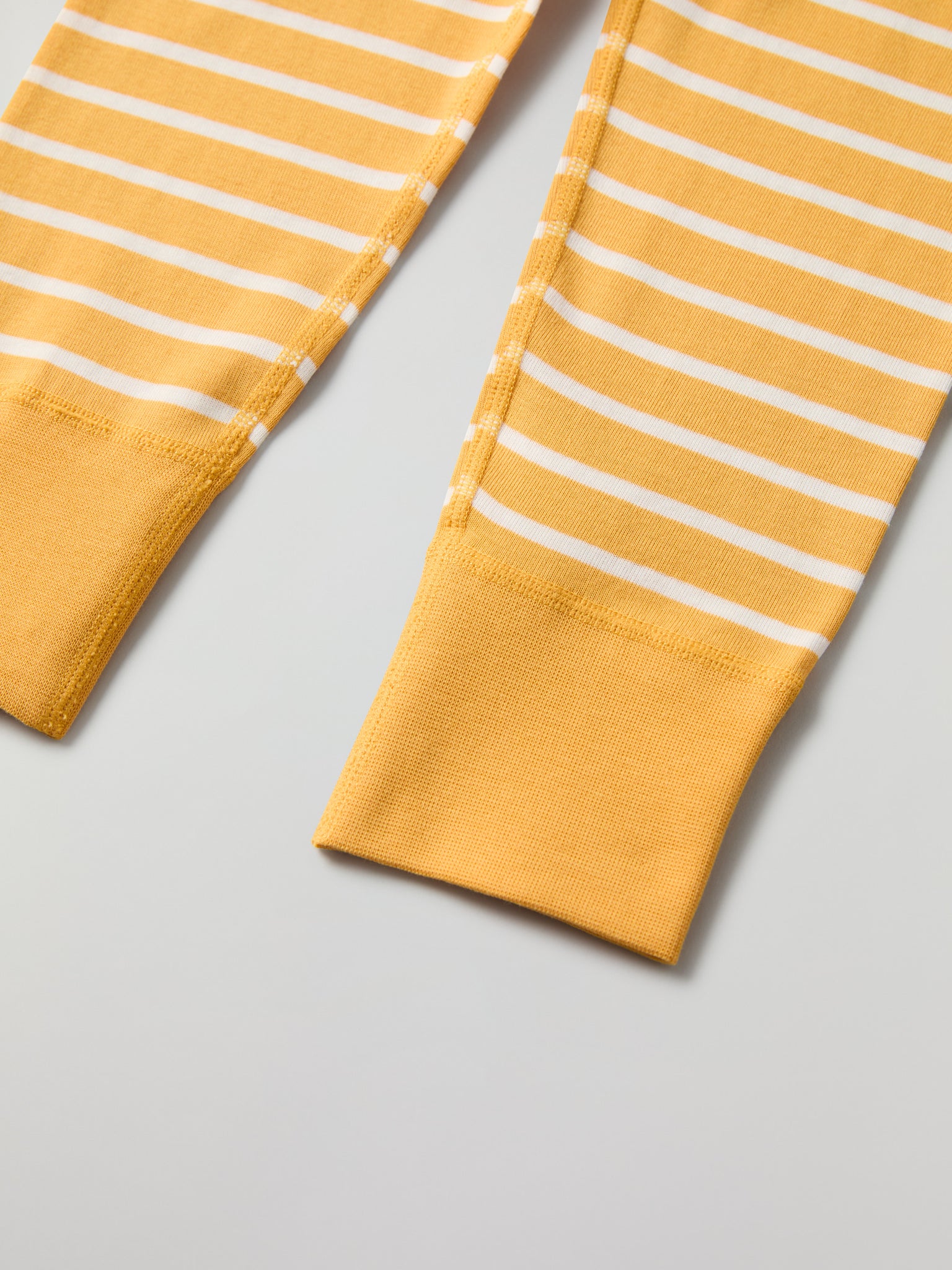 Yellow Striped Kids Leggings from Polarn O. Pyret kidswear. Clothes made using sustainably sourced materials.