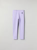 Purple Organic Cotton Kids Leggings from Polarn O. Pyret kidswear. Nordic kids clothes made from sustainable sources.