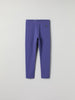 Blue Organic Cotton Kids Leggings from Polarn O. Pyret kidswear. Ethically produced kids clothing.