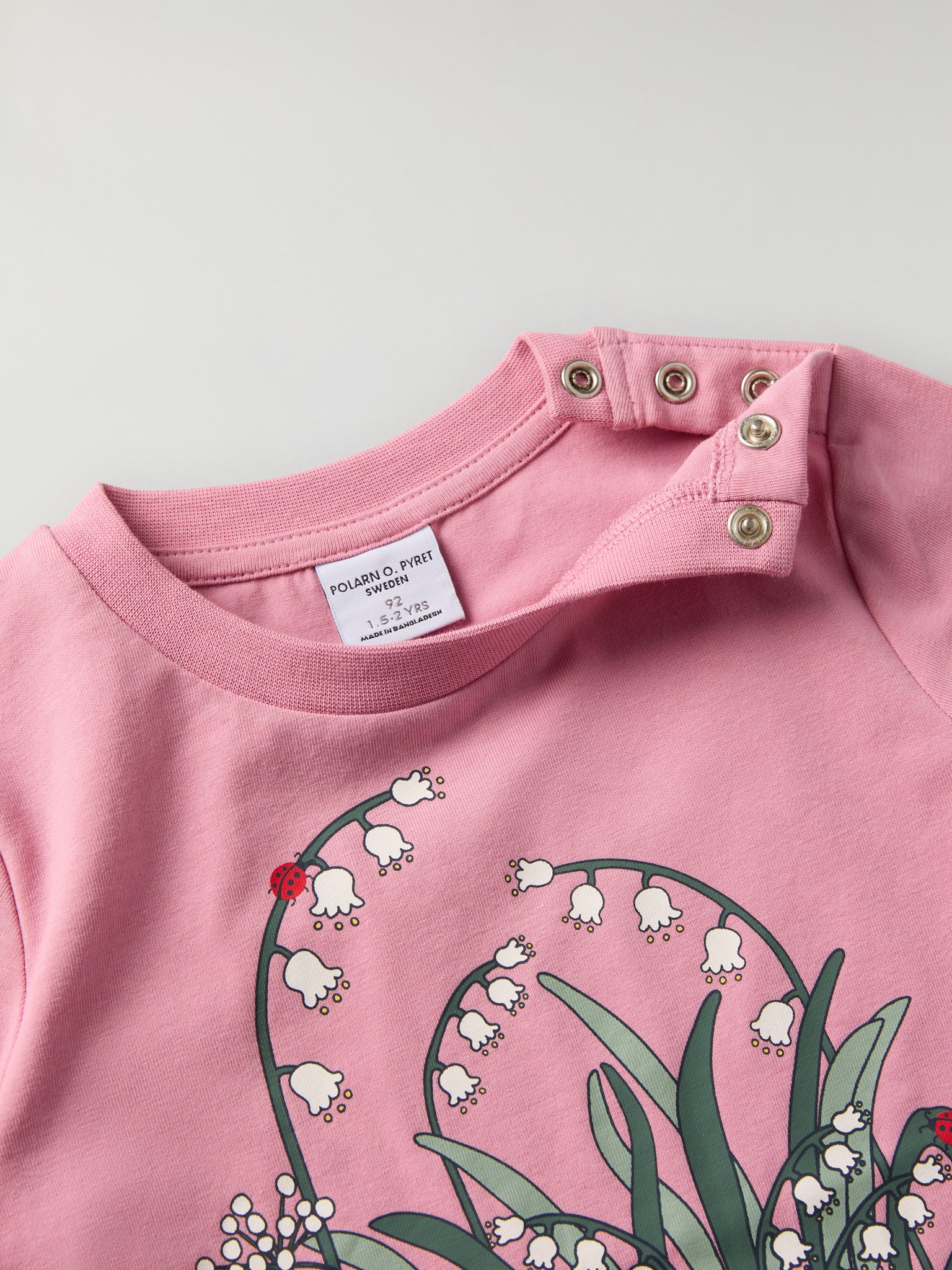 Floral Print Kids Top from Polarn O. Pyret kidswear. Clothes made using sustainably sourced materials.