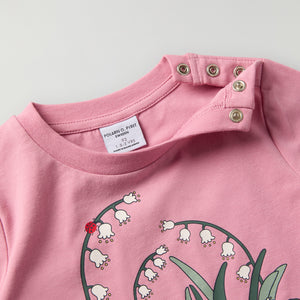 Floral Print Kids Top from Polarn O. Pyret kidswear. Clothes made using sustainably sourced materials.