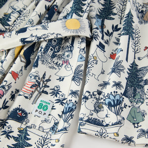 Organic Cotton Moomin Print Adult Robe from the Polarn O. Pyret adult collection. Nordic kids clothes made from sustainable sources.