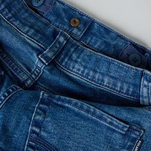 Pull-on Kids Jeans from Polarn O. Pyret kidswear. Clothes made using sustainably sourced materials.