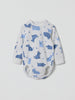 Dog Print Babygrow from the Polarn O. Pyret baby collection. Nordic kids clothes made from sustainable sources.