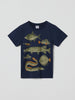 Fish Print Kids T-Shirt from the Polarn O. Pyret Kids collection. Nordic kids clothes made from sustainable sources.