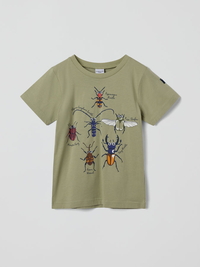 Bug Print Kids T-Shirt from the Polarn O. Pyret Kids collection. Ethically produced kids clothing.