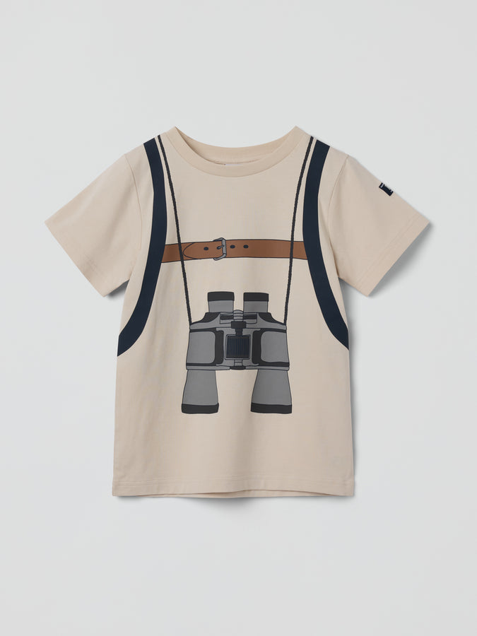 Explorer Print Kids T-Shirt from Polarn O. Pyret kidswear. Ethically produced kids clothing.