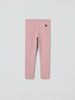 Pink Organic Kids Leggings from Polarn O. Pyret kidswear. Clothes made using sustainably sourced materials.