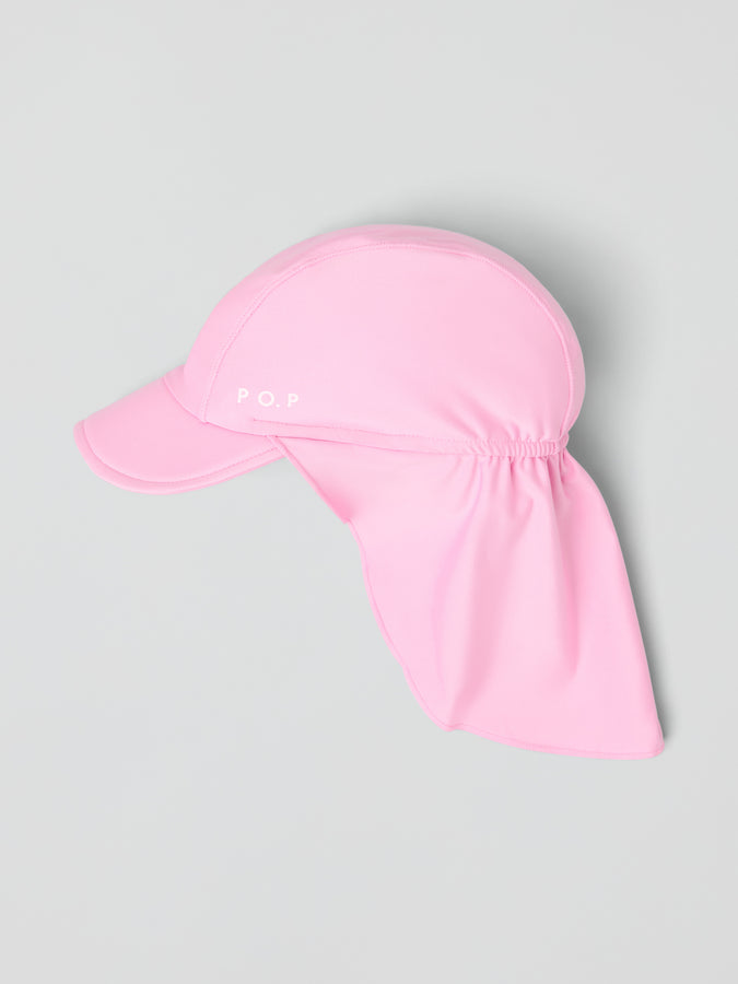 Pink UV Legionnaires Kids Hat from the Polarn O. Pyret baby collection. Nordic kids clothes made from sustainable sources.