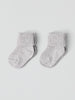 2 Pack grey Baby Socks from the Polarn O. Pyret baby collection. Ethically produced kids clothing.