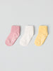 Three Pack Antislip Kids Socks from the Polarn O. Pyret baby collection. Ethically produced kids clothing.