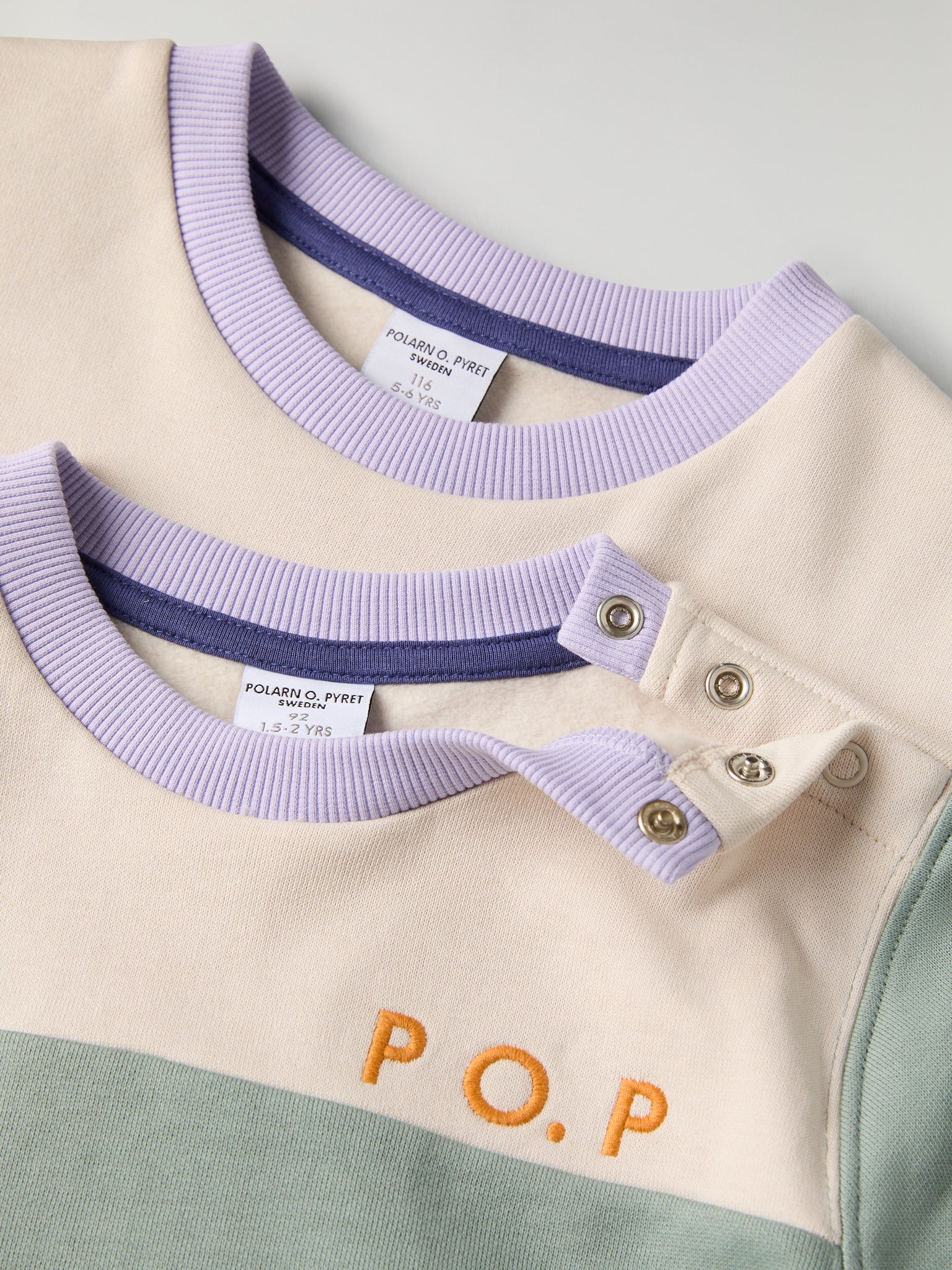 Block Colour Kids Sweatshirt from Polarn O. Pyret kidswear. Ethically produced kids clothing.